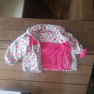 Girls Size 5 Carter's reversable fleece jacket